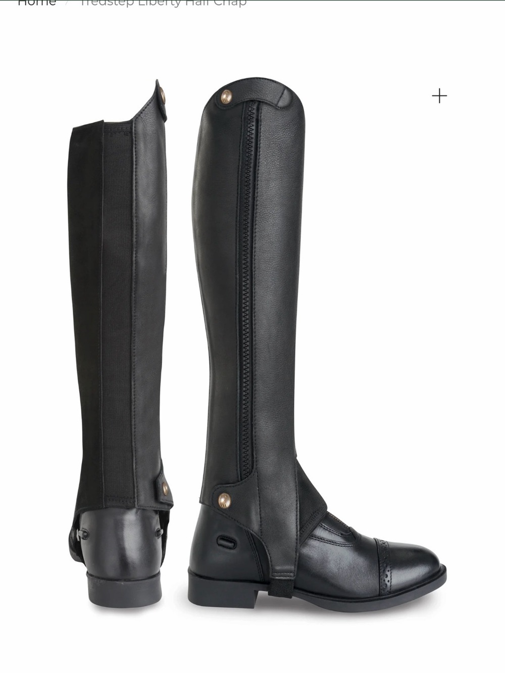 Tredstep Black Women's half chaps
